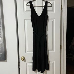 Black v neck jumpsuit